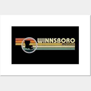 Winnsboro Louisiana vintage 1980s style Posters and Art